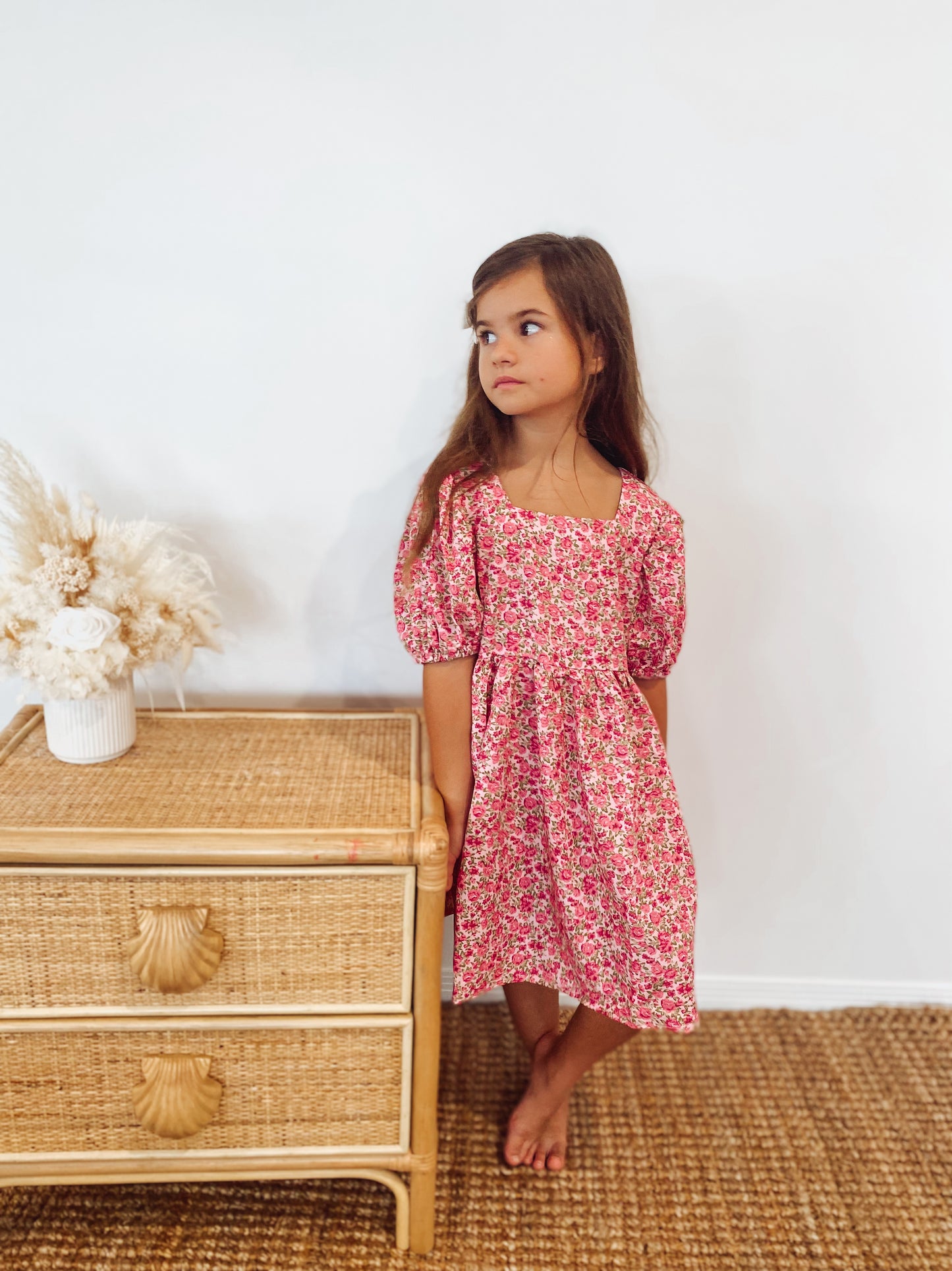 Pink Summer Floral Dress