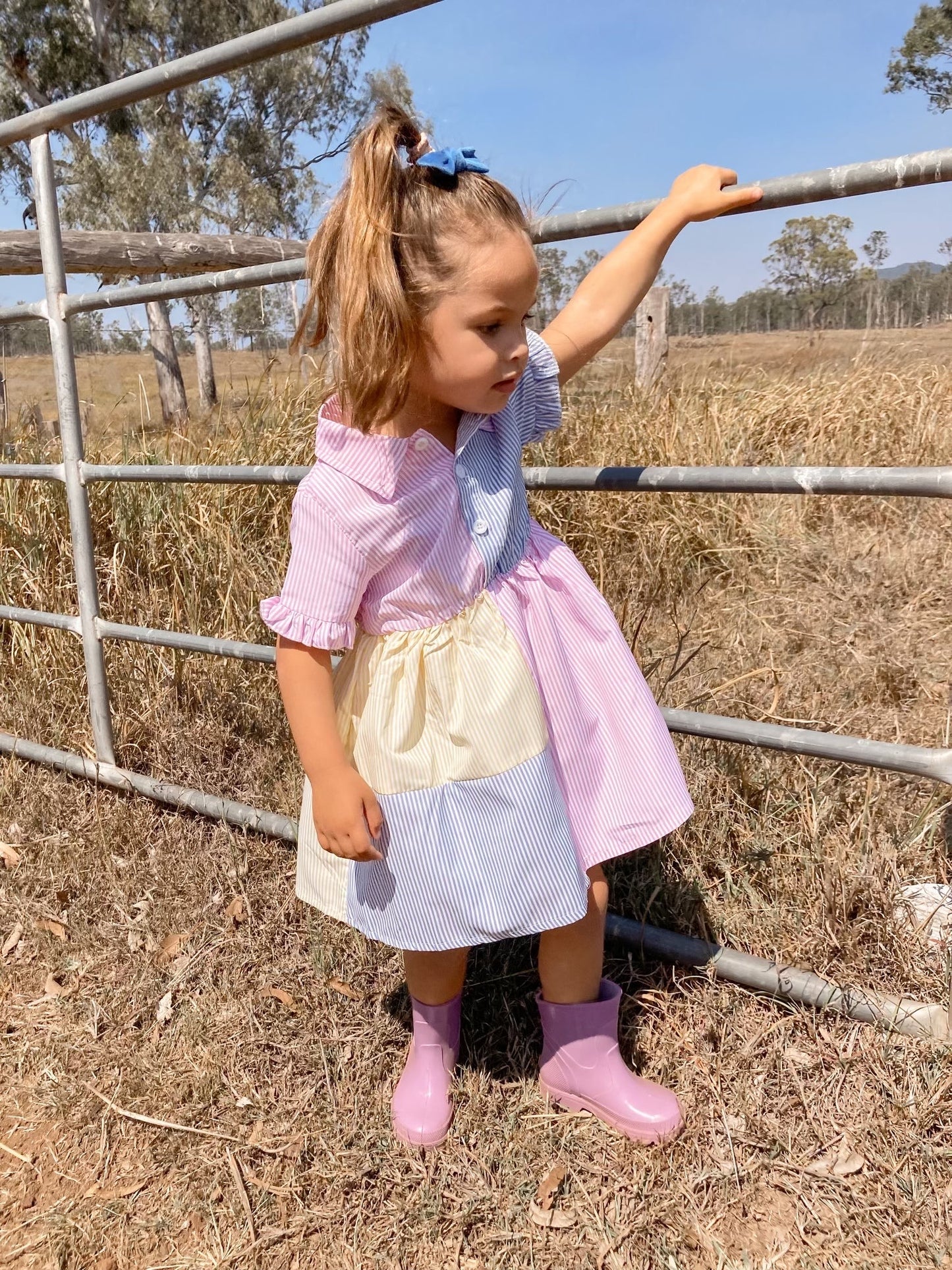 Baby Girl Colour Block Dress