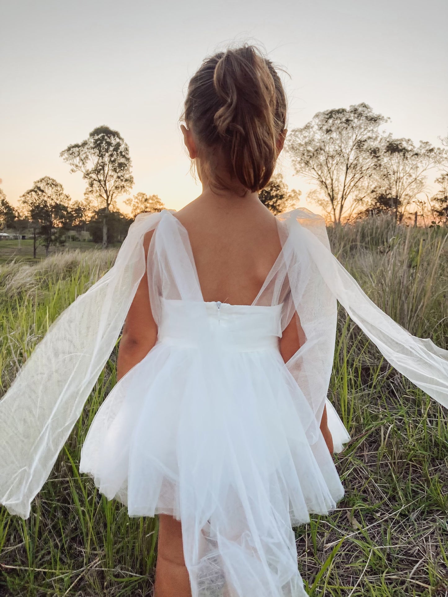 White Tulle Romper