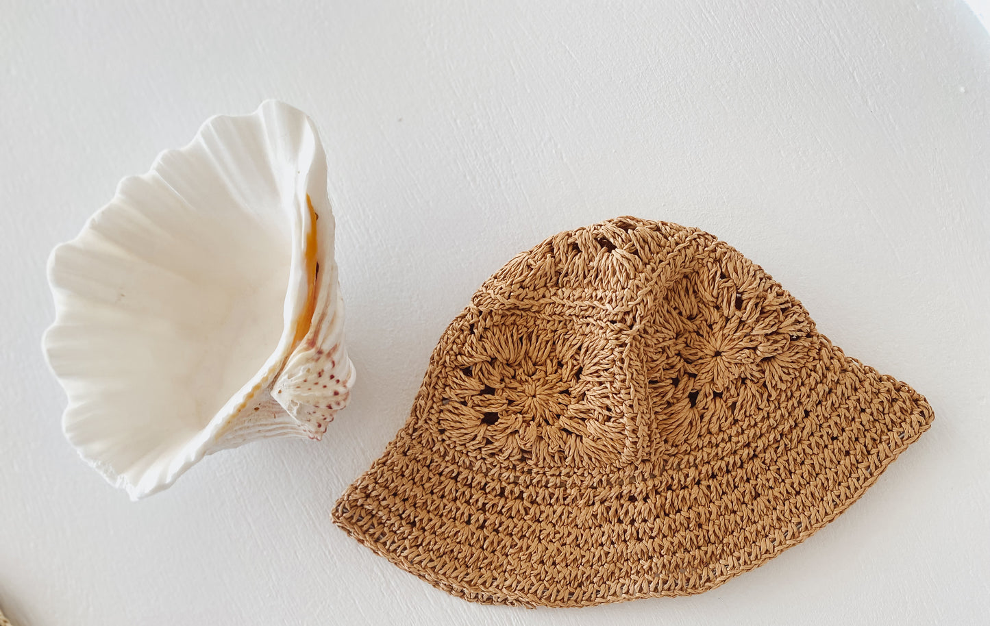 Vintage Straw Summer Girls Hat