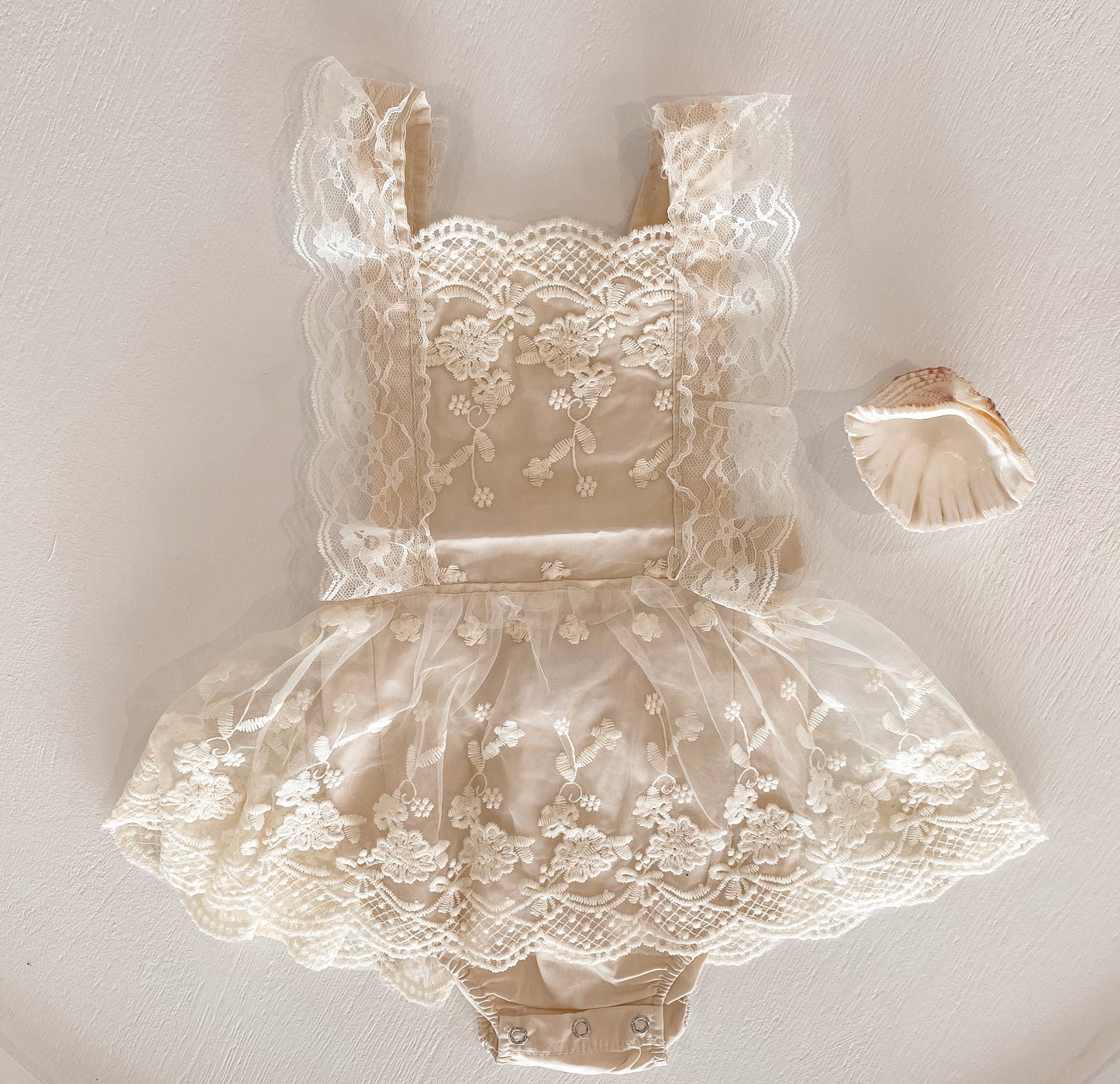 Floral Lace Princess Romper