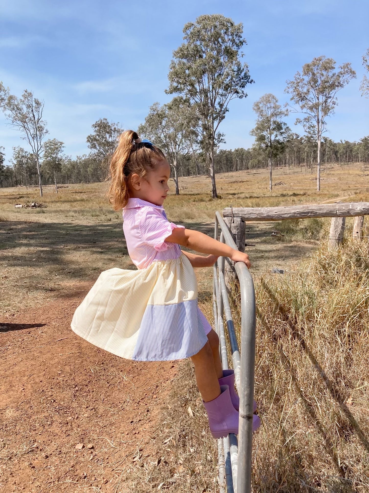 Baby Girl Colour Block Dress