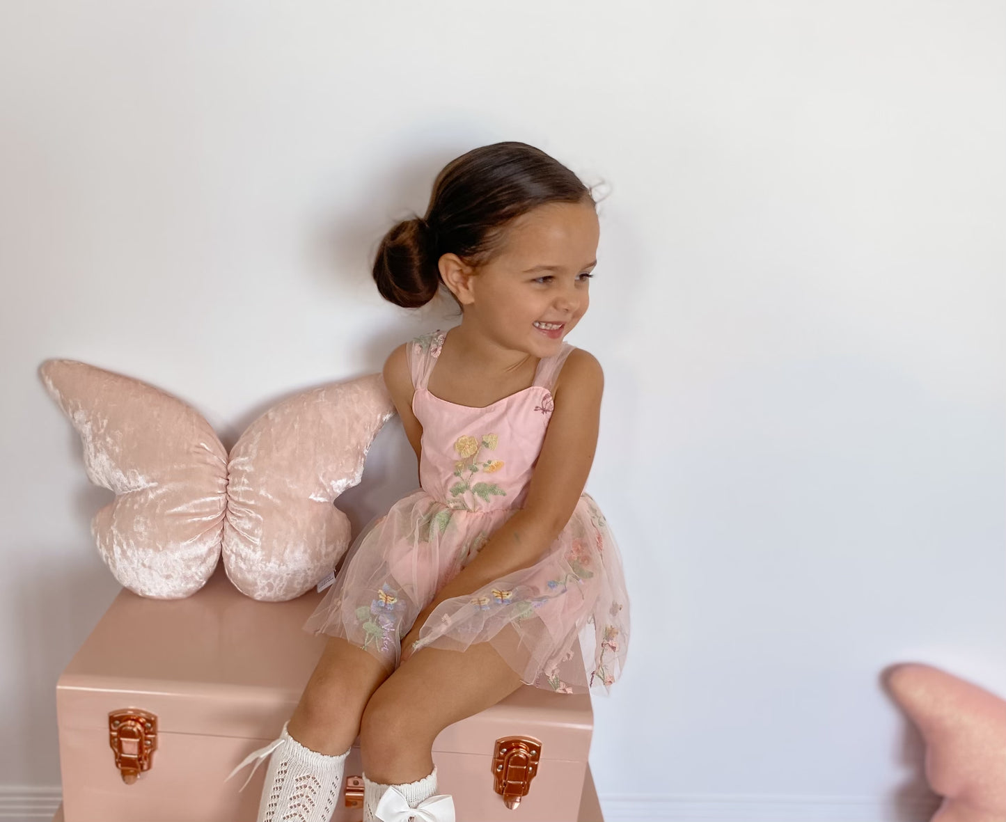 Pink Baby Girl Fairy Princess Tulle Romper Dress