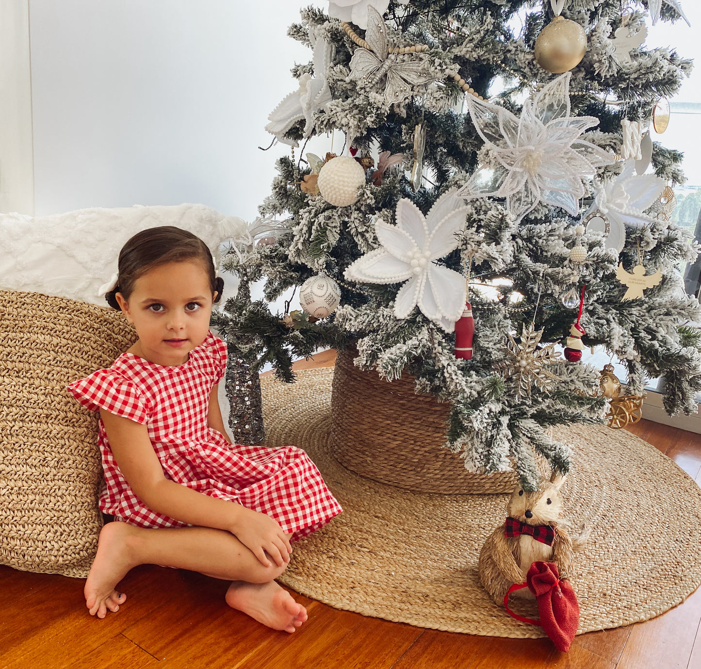 Baby Girl Summer Red Gingham Dress