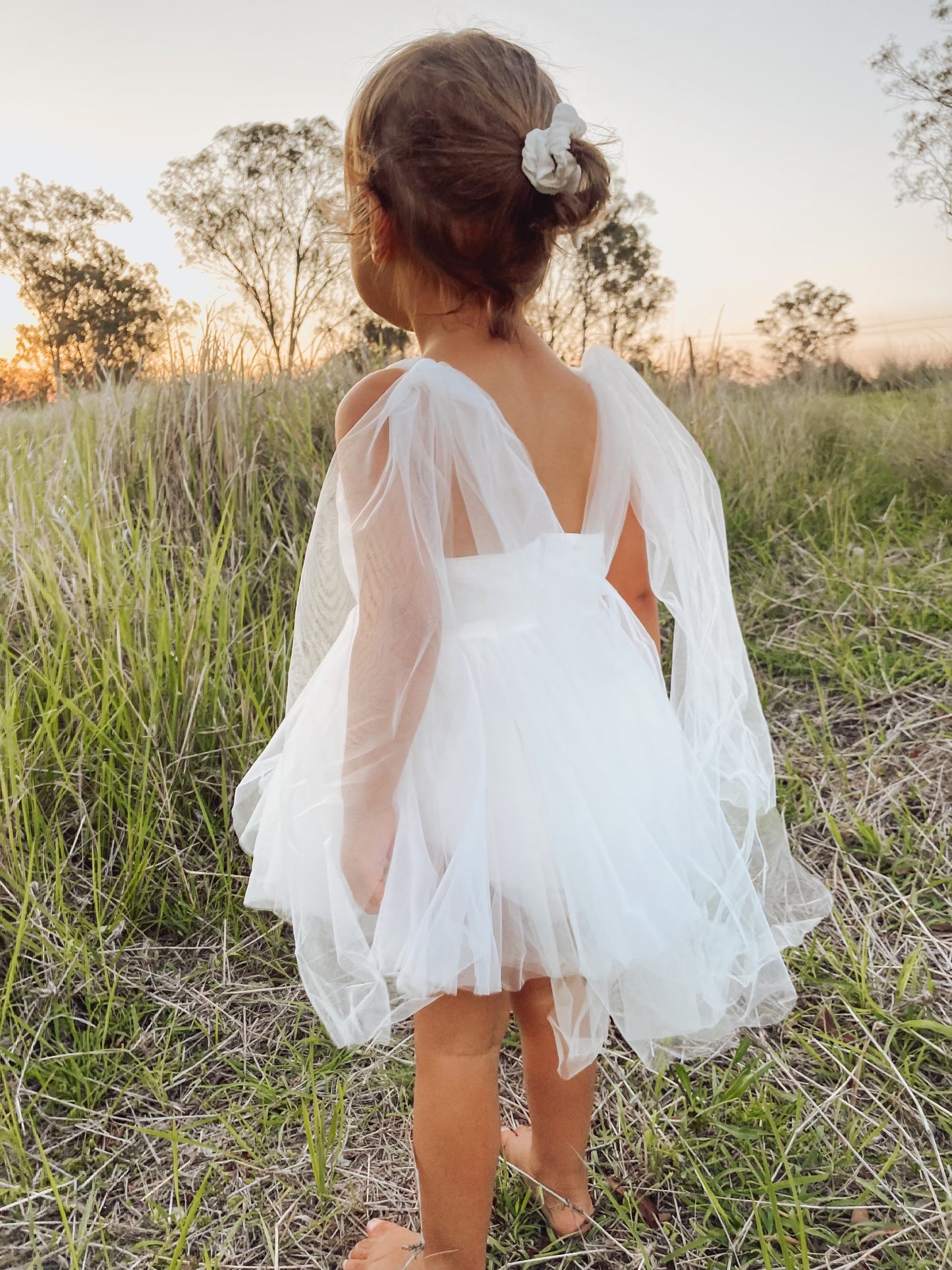 White Tulle Romper