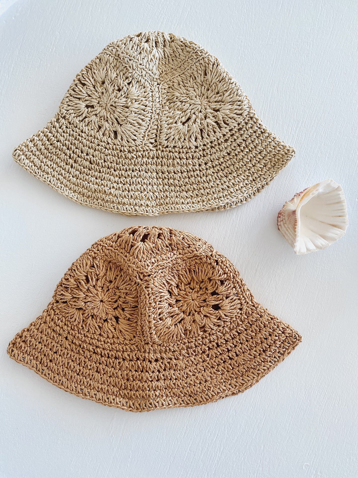 Vintage Straw Summer Girls Hat