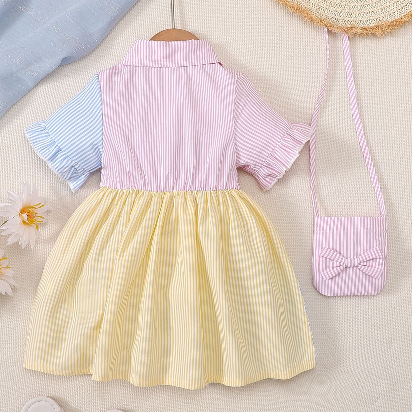 Baby Girl Colour Block Dress