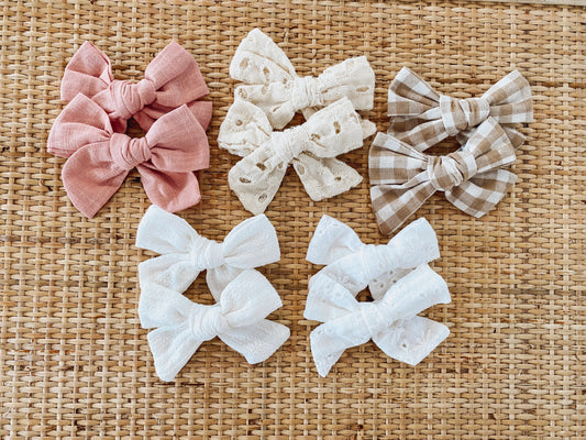 Bow Hair Clip Set