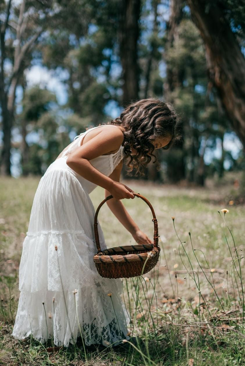 White Bohemian Long Lace Dress